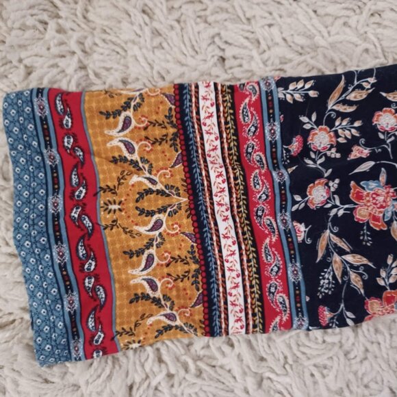 J Jill L Wearever Collection Floral Jersey Tunic Top M - Picture 3 of 5